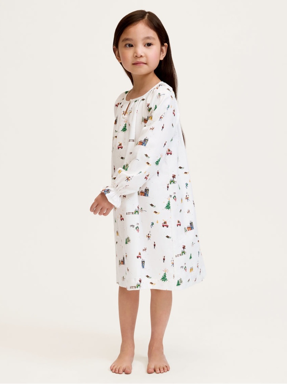 Petite Plume Twill Delphine Nightgown in Holiday Town |Size 3T
